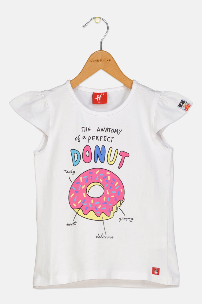 Hamleys Kids Girl Short Sleeve Graphic Print Top, Multicolor - Image 3